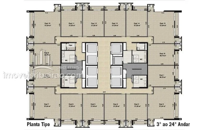 Imagem Laje corporativa salas comerciais New Office à venda #imoveisribeirao.com