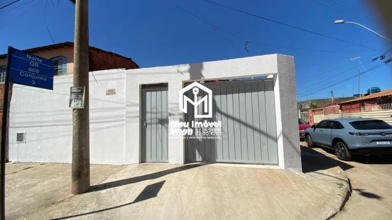 Imagem QR 609 Samambaia Norte 2 Quartos 4 Vagas 90m² Porcelanato Portão Área de Serviço