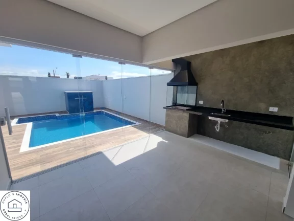 Imagem Casa de Condomínio - Padrão em Peruíbe, Condomínio Flora Rica - Casa à venda térrea nova e moderna, condomínio fechado alto padrão