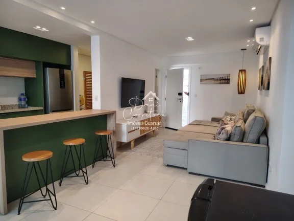 Imagem Imperdível apartamento garden frente mar no Tombo com lazer, 2 quartos, 2 suítes, 2 salas, 3 banheiros, 2 vagas, 150m²!