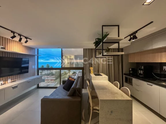 Imagem Flat - 43,5 m² - Cabo Branco, João Pessoa/PB