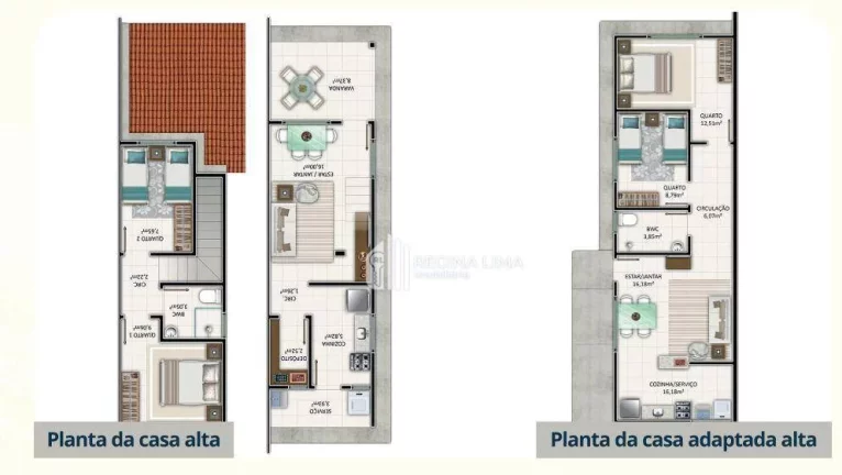 Imagem Casa duplex, em construção, 2 dormitórios à venda por R$ 180.000,00 - Condomínio JARDIM DE MARIA LUISA - Santo Antônio - Teresina/PI