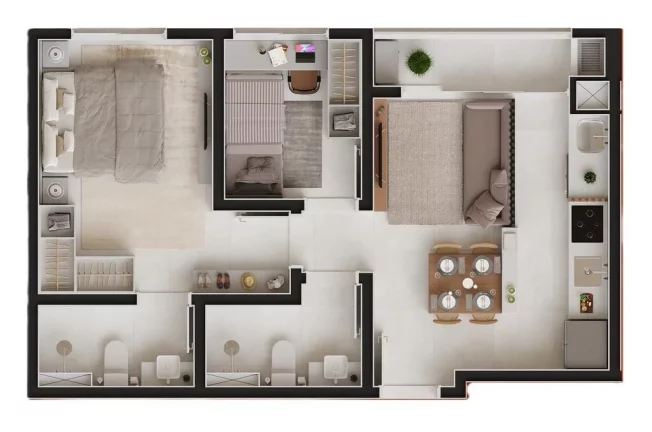 Imagem Fortune - Breve Lançamento - Apartamento à venda no bairro Hauer - Curitiba/PR