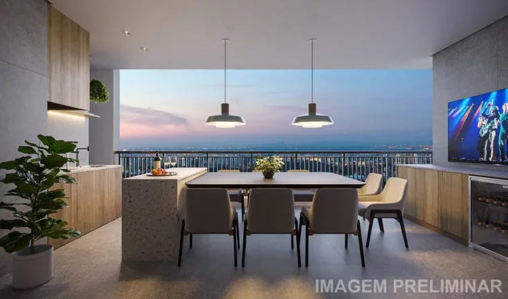 Imagem Luxuoso Apartamento de 3 quartos com Suite e Vaga de Garagem no Tatuapé - Auge Resort Tatuapé Residences