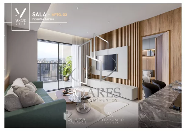 Imagem VOGUE 2112 – Apartamentos com Ponto de Gás e Elétrico na Varanda