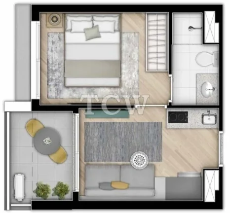 Imagem Apartamento 1 dorm suíte