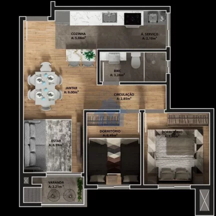 Imagem Apartamento Novo no Res. Bliss, Condomínio Completo!