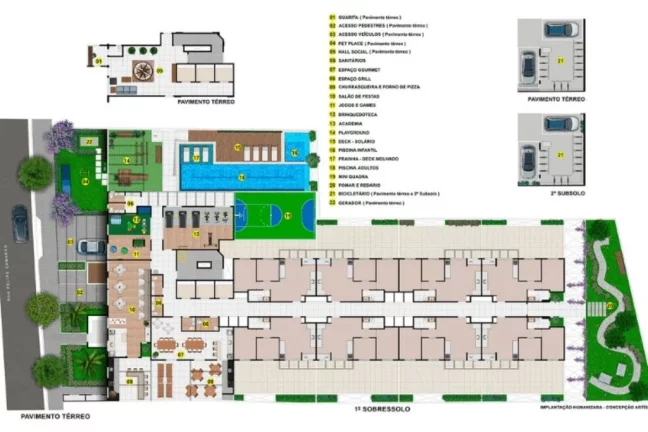 Imagem Apartamento à venda no Centro de Diadema-SP: 2 quartos, 1 banheiro, 1 vaga de garagem, 43m² na Residencial Felicità.