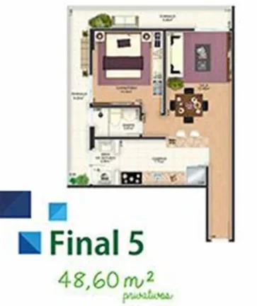 Imagem APARTAMENTO COM 62.69 m² - REAL - PRAIA GRANDE SP