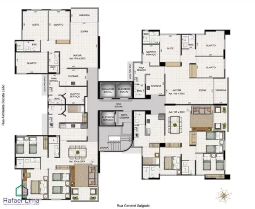 Apartamento 3 Quartos Recife - PE - Boa Viagem