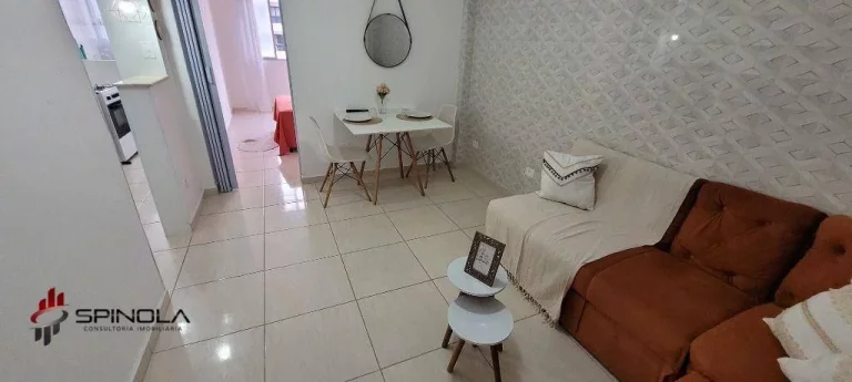 Imagem Apartamento com 1 dormitório à venda, 47 m² por R$ 270.000,00 - Vila Guilhermina - Praia Grande/SP