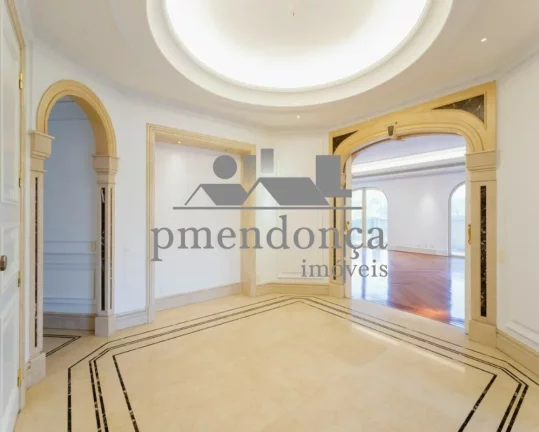 Imagem Edifício neoclássico no Pacaembu com 3 suítes e 6 vagas de garagem, 711m².