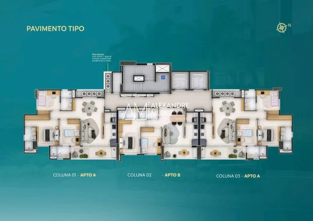 Imagem Uptown Residence, apartamentos à venda no Dionísio Torres, Fortaleza.