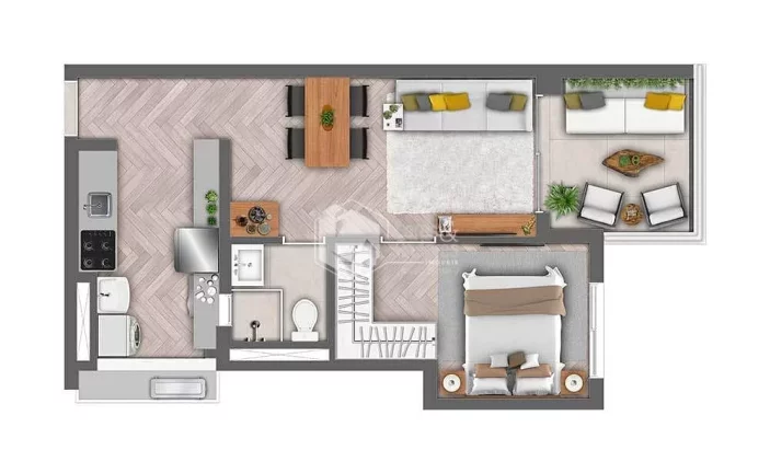 Imagem Apartamento à venda 2 Quartos 1 Suite 1 Vaga 60.75M² Perdizes São Paulo - SP