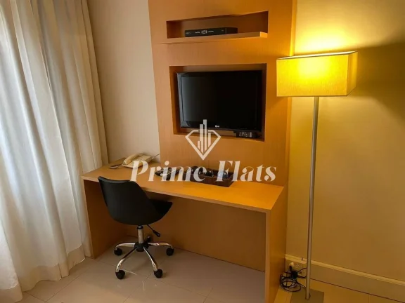 Imagem Flat disponível para locação no Transamerica Executive Jardins, com 42m², 2 dormitórios e 1 vaga