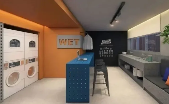 Imagem Studio 35M², 1 Suíte, 1 Banheiro, Academia, Salão de Festas, Salão de Jogos, Playground, Lavanderia Administrada pela OMO, SPA, Próximo ao Metrô.