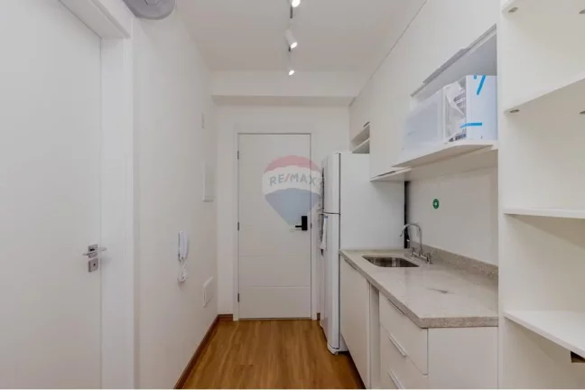 Imagem Estúdio com 25m² e Varanda, Novo, Mobiliado e Equipado ao lado da Estação Brooklin do Metrô
