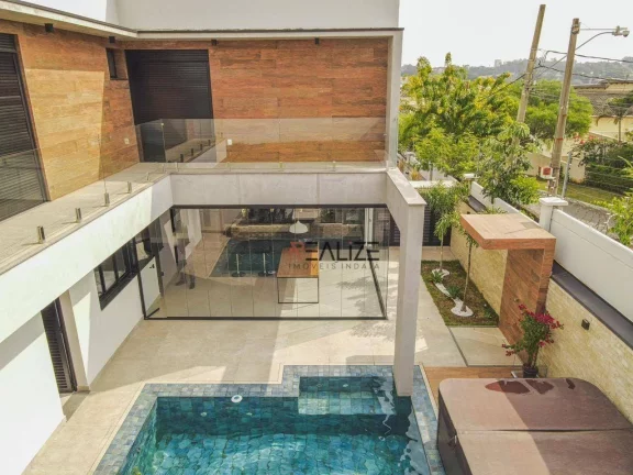 Imagem Sobrado Alto Padrão com 4 dormitórios à venda, 358 m² por R$ 4.500.000 - Condomínio Residencial Duas Marias - Indaiatuba/SP