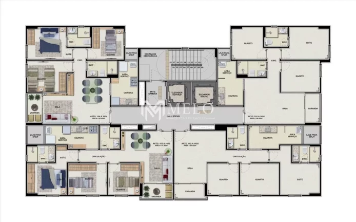 Imagem 3qts, 1suite, 2vagas, 61,62m2 em CASA AMARELA...