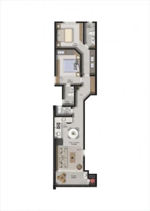 Imagem Apartamento diferenciado, ótimo investimento. Centro