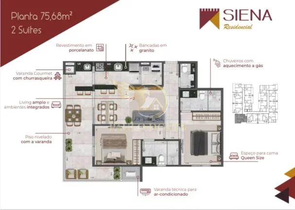 Imagem APARTAMENTO À VENDA COM 2 SUÍTES NO ITAGUÁ EM UBATUBA-SP