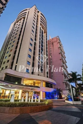 Imagem Flat disponível para locação no Hotel Slaviero Essential São Paulo Moema, com 26m², 1 dormitório e 1 vaga