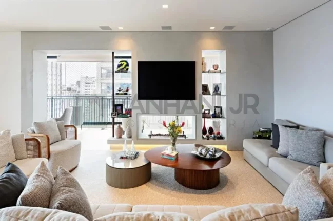 Imagem Apartamento de alto padrão no Jardim Paulista: 4 Quartos, 4 Suítes, 3 Salas, 6 Banheiros e 4 vagas de garagem - São Paulo-SP