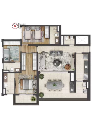 Imagem APARTAMENTO COM 82 METROS, 2 DORMITÓRIOS NO BRÁS, AO LADO DA MOOCA. CONSTRUÇÃO DE ALTO PADRÃO, PARCERIA LAVVI E CYRELA. 3 DORMITÓRIOS, COM 122 METROS.