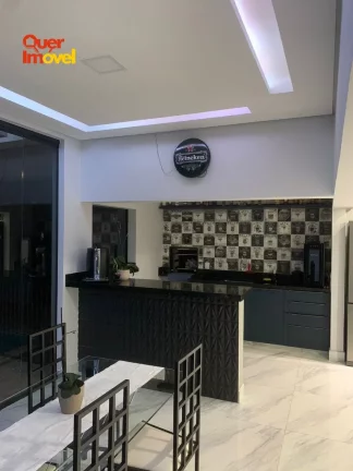 Imagem Casa de alto padrão em condomínio no Bonfim Paulista, Ribeirão Preto-SP: 3 quartos, 3 suítes, 1 sala, 4 banheiros, 4 vagas, 207m².