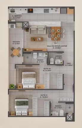 Imagem Seven - Apartamento à venda no bairro Perequê - Porto Belo/SC