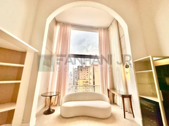 Imagem Apartamento de luxo no coração do Jardins: 2 quartos, 2 suites, 2 salas, 3 banheiros, 2 vagas de garagem, 107m². Venda ou locação em São Paulo-SP!