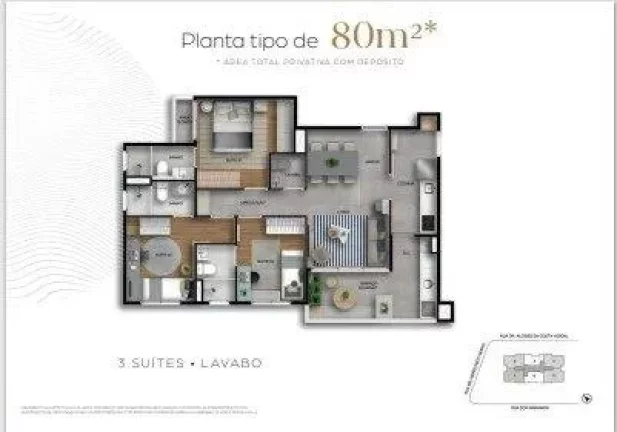 Imagem Apartamento à venda em Osasco, Centro, com 3 quartos, 80m2