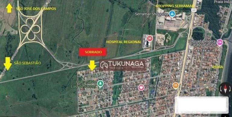 Imagem Sobrado Novo 2 dormitórios à venda, 76 m² por R$ 425.000 - Pontal de Santa Marina - Caraguatatuba/SP