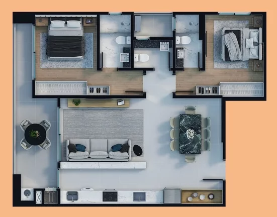 Imagem Diamond Hill Residence - Apartamento à venda no bairro Perequê - Porto Belo/SC