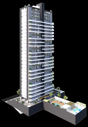 Imagem Residencial Platinum - Apartamento Alto Padrão, Residencial Platinum, com 201 m², possui 4 suítes, DCE