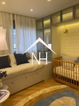 Imagem apartamento de 149 no Brooklin de 149m c/3 suítes,2 vagas,terraço gourmet,brinquedoteca,piscinas,salão de festas,delivery,pet place,fitness,solarium