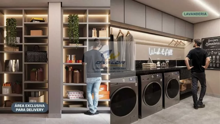 Imagem Vendo Flats de 23 a 68 m², Sala ampla para 03 ambientes, 01 Vaga de Garagem