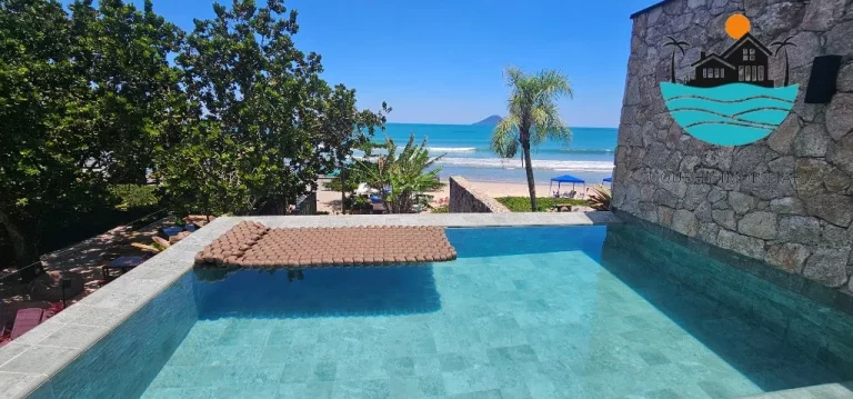 Imagem Pé na Areia com Vista ao mar - A Venda ou Locação de Temporada - Juquehy com 4 suítes, lado direito, máx. 08 pessoas | Juquehy Imobiliária