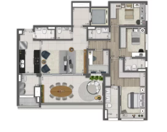 Imagem APARTAMENTO RESIDENCIAL em São Paulo - SP, Brooklin Paulista