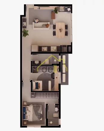 Imagem Pré Lançamento no Costa e Silva 1 suíte + 1 dormitório Minha Casa Minha Vida!