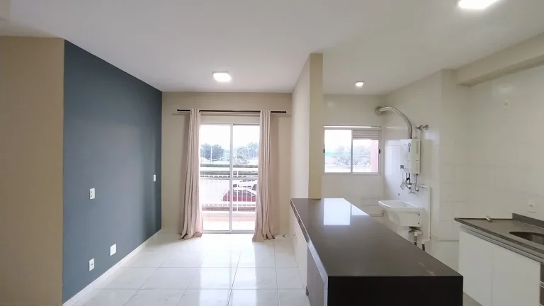 Imagem Apartamento com 59 m² com sala 2 ambientes, cozinha com armário, 2 dormitórios sendo 1 suíte, ba...