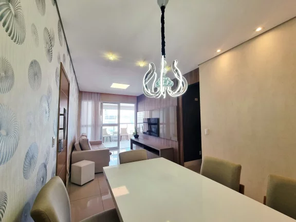 Imagem Apartamento em andar alto com 3 suítes e vista livre a venda no boqueirão em Santos