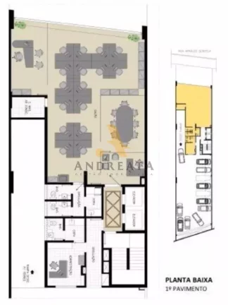 Imagem Botafogo - rua Arnaldo Quintela -maravilho prédio comercial, com espaço para locação de 226m² dividido em andares. Prédio moderno em ótima localização