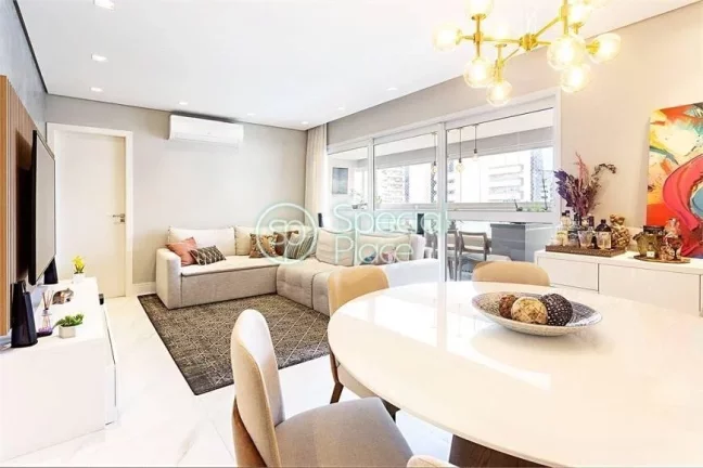 Imagem Excelente apartamento à venda no Brooklin, totalmente reformado, pronto para morar! - Área: 124,00...