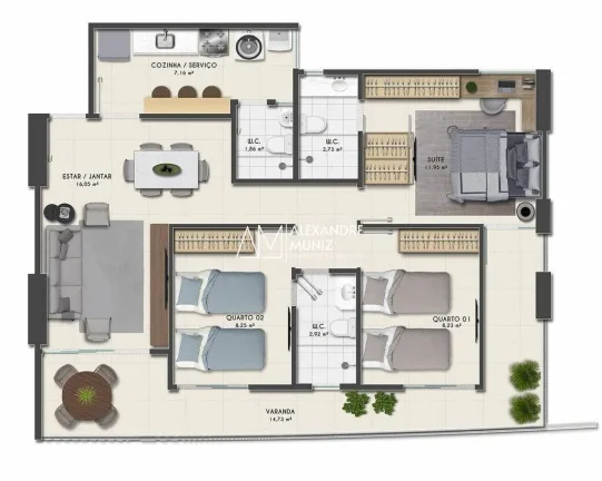 Imagem Solarium Park, Apartamentos à venda, lançamento na Parquelândia.