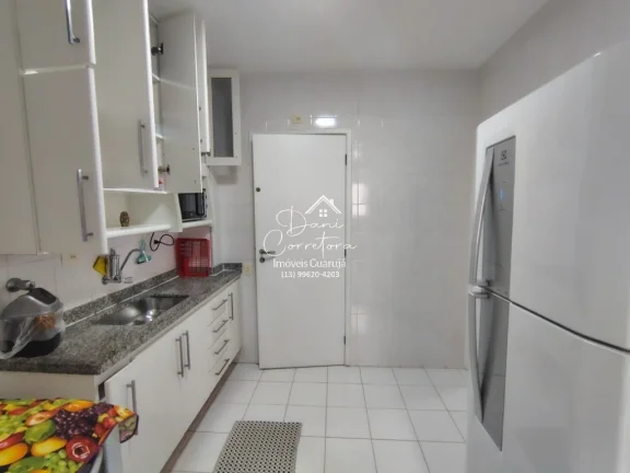 Imagem Apartamento à venda em Guarujá-SP, Morro do Maluf: 3 quartos, 1 suíte, 2 salas, 3 banheiros, 1 vaga de garagem, 126m².