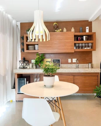 Imagem Com vista eterna para o mar, esse lindo apartamento está completamente montado e decorado com extremo requinte.