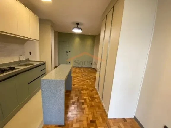 Imagem Apto tipo studio, 1 dormitório, cozinha, banheiro. 35m². Reformado, colocação de cooktop, armár...