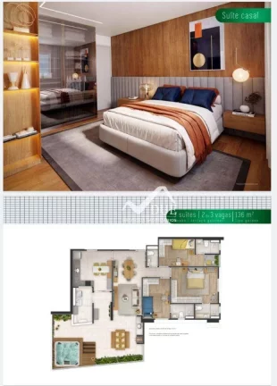 Imagem Apartamento com 3 dormitórios à venda por R$ 1.381.000,00 - José Menino - Santos/SP
