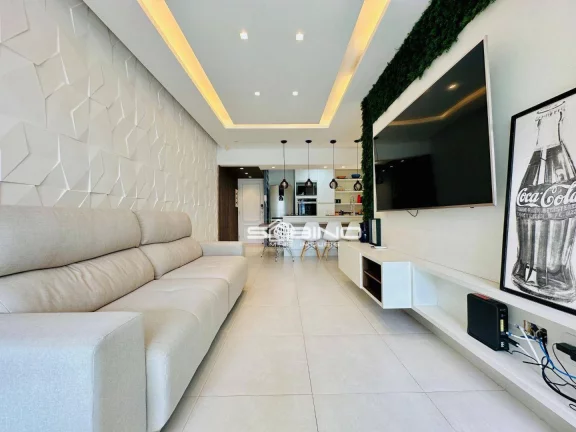 Imagem Aluguel anual na Riviera, Apartamento Pé na Areia, com 3 dormitórios 1 suíte, com 90m² de área útil, 2 vagas de garagem
